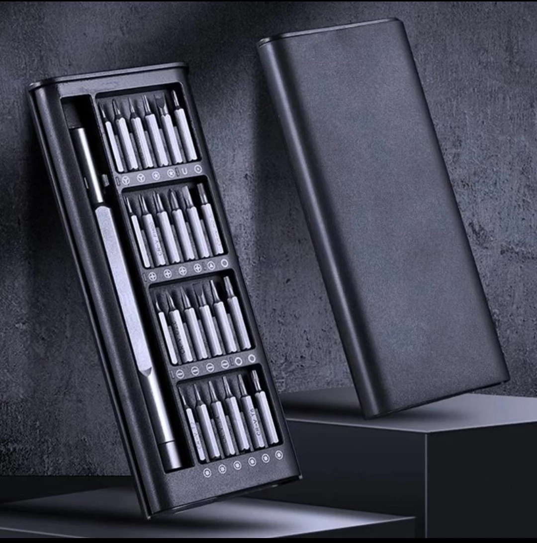 طقم مفك براغي اصلاح منزلي صندوق واحد